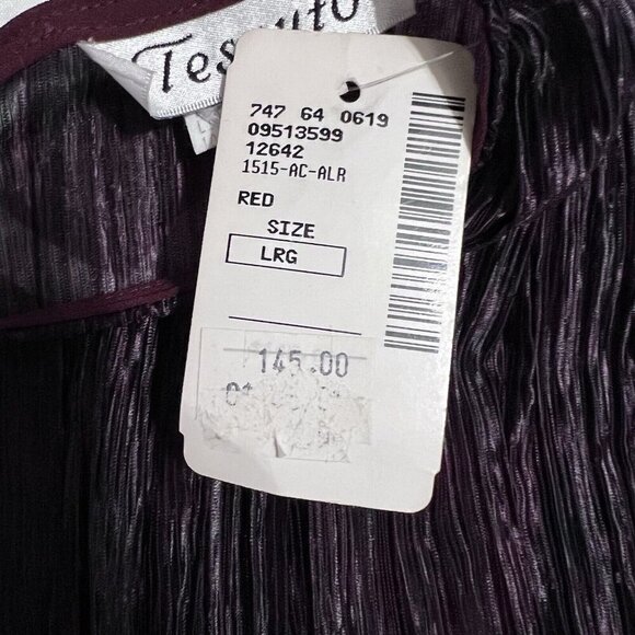 Tessuto Slip Dress Size Large Midi Plum Y2K Removable Slip Dress Vintage NWT - Picture 7 of 8